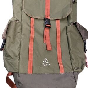 Alpine Design Khaki and Rust rucksack/adventure pack Men's Backpack